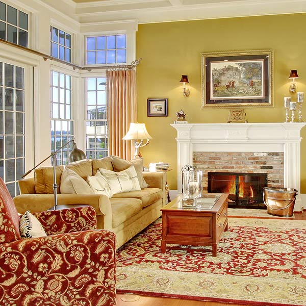 Family Room w/ Fireplace image